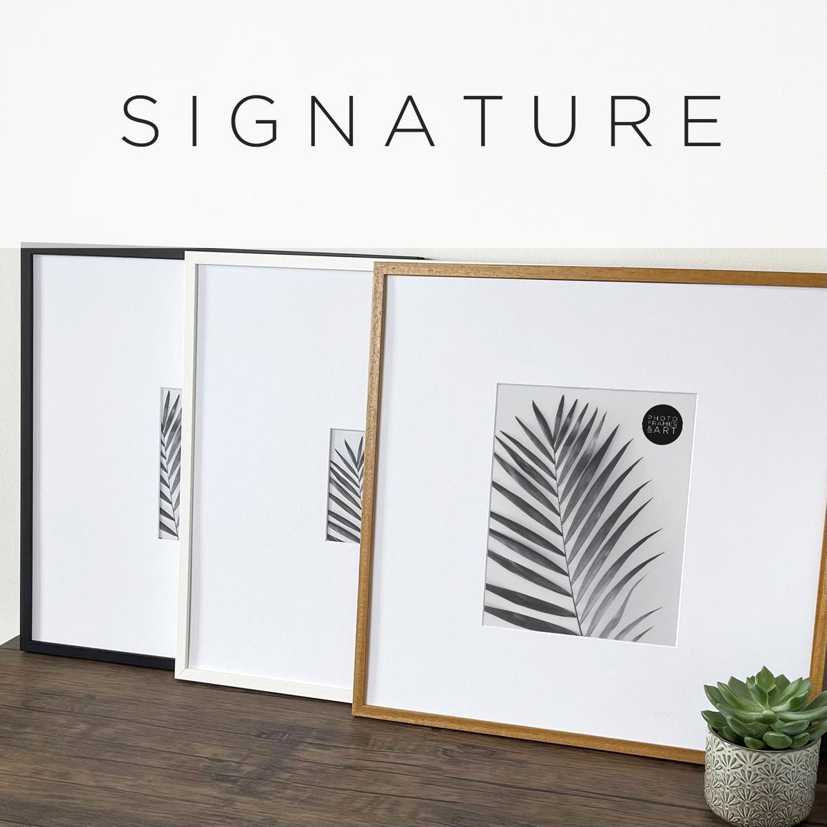 Signature Collection  Oversized Mount Wooden Frame – PF&A