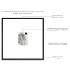 Dimensions of Oversized Mount Wooden 18x18 Black Frame for 6x4