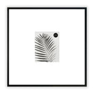 Oversized Mount Wooden 20x20 Black Frame for 8x6 with a Photo of a Plant and PF&A Logo