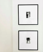 2 Oversized Mount Wooden 18x18 Black Frame for 6x4
