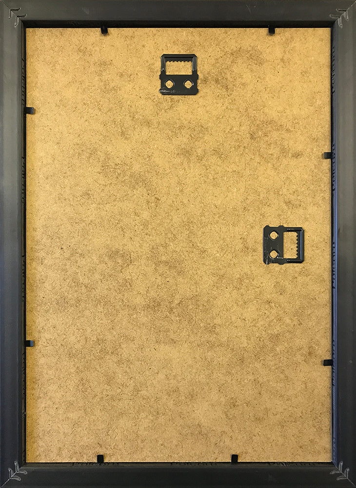 14 x 9" Oxford Black Photo Frame Suitable For A CD And It's Cover With A White Mount - photoframesandart