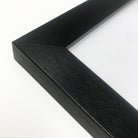12" Vinyl Black Frame with White Mount (14"x14") - photoframesandart