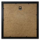 12" Vinyl Black Frame with White Mount (14"x14") - photoframesandart