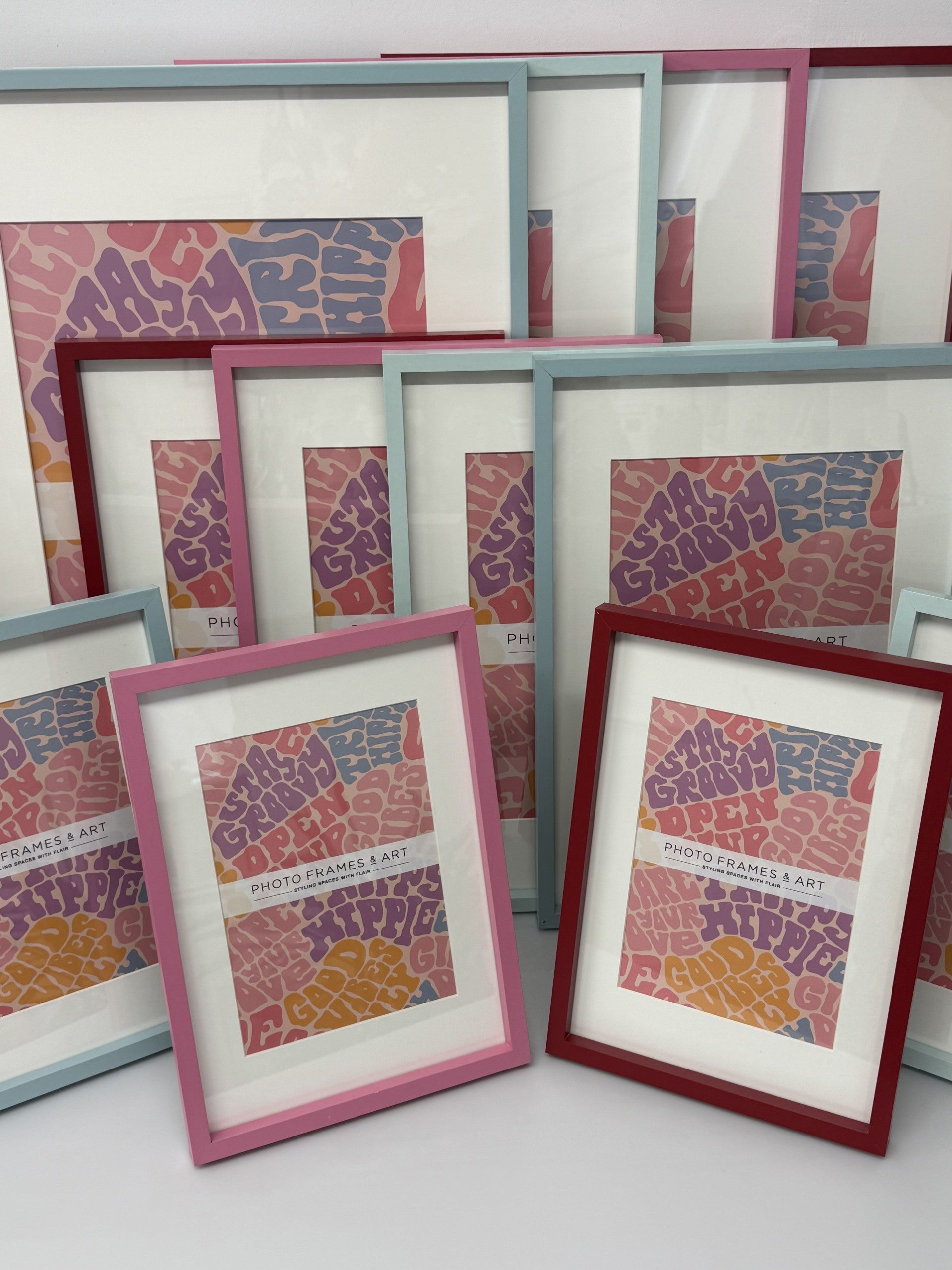 Brighten your home with colourful photo frames and art