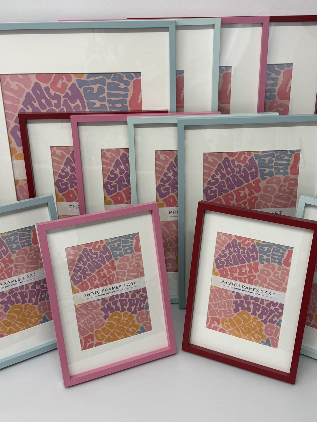 Brighten your home with colourful photo frames and art