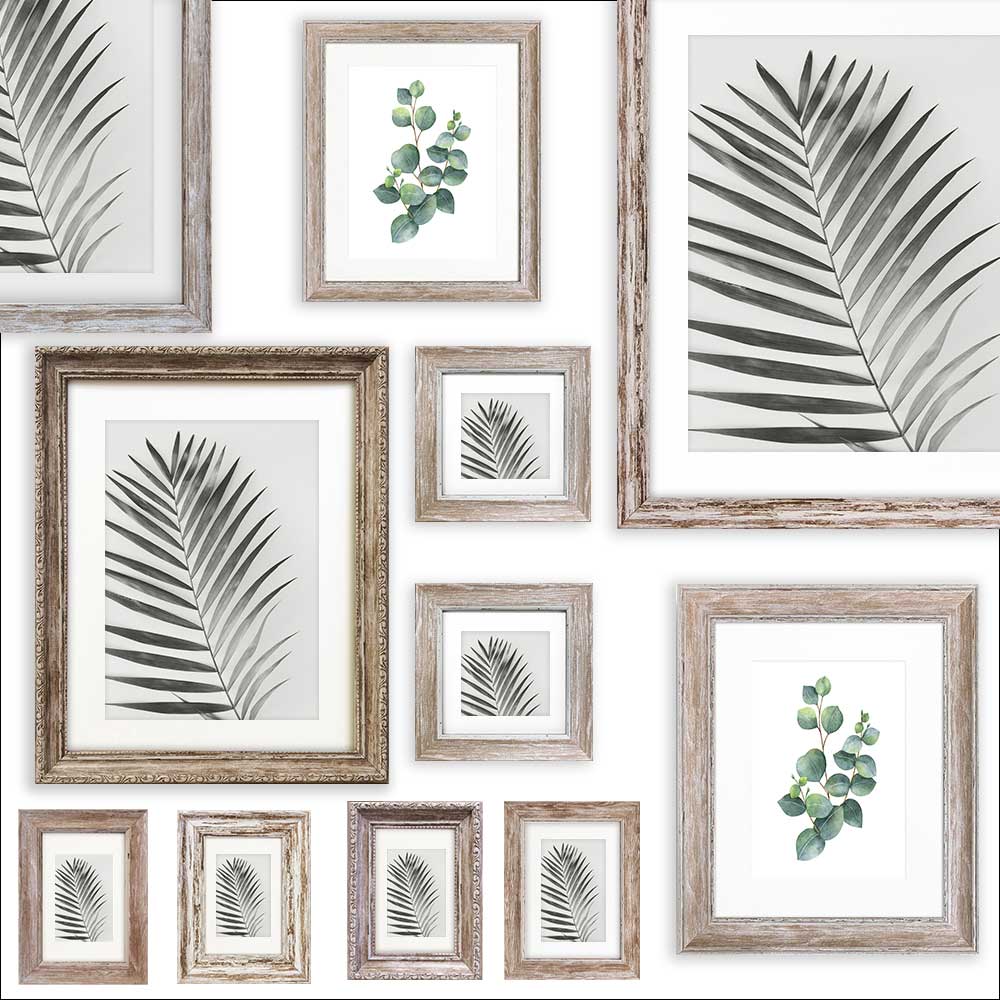Lime Washed Photo Frames