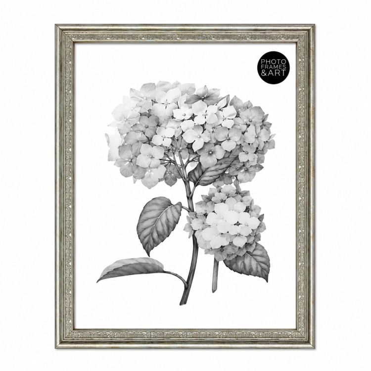 10x8" Traditional Antique Style Picture Frame | Champagne Silver