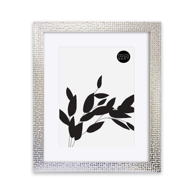 Everyday 10x8" Photo Frame With Mount | Henley Chrome