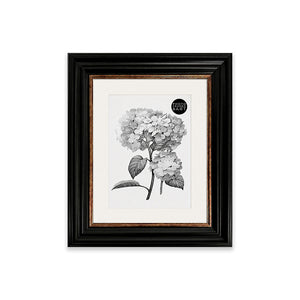 10x8" Shabby Chic Photo Frame With Soft White Mount | Vintage Black