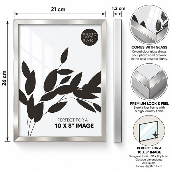 Silver Plated Fine Metal Photo Frame | Available in 4 Sizes