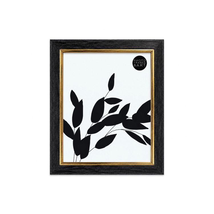 Black and Gold Photo Frame | 10x8"