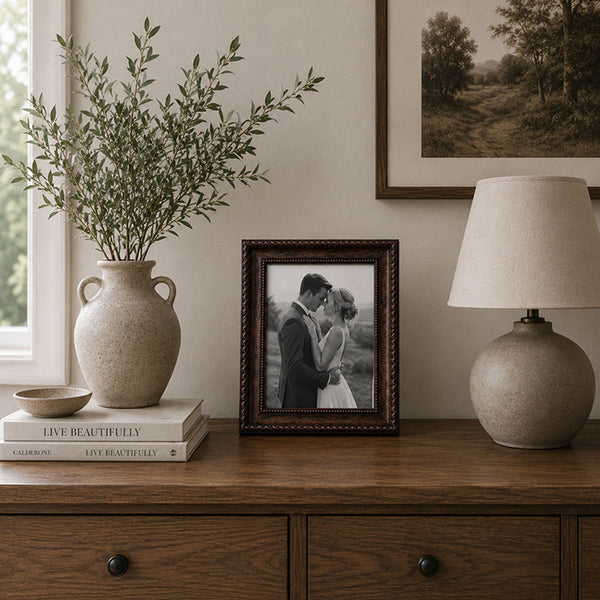 10x8" Photo Frame | Tuscan Dark Wood Effect