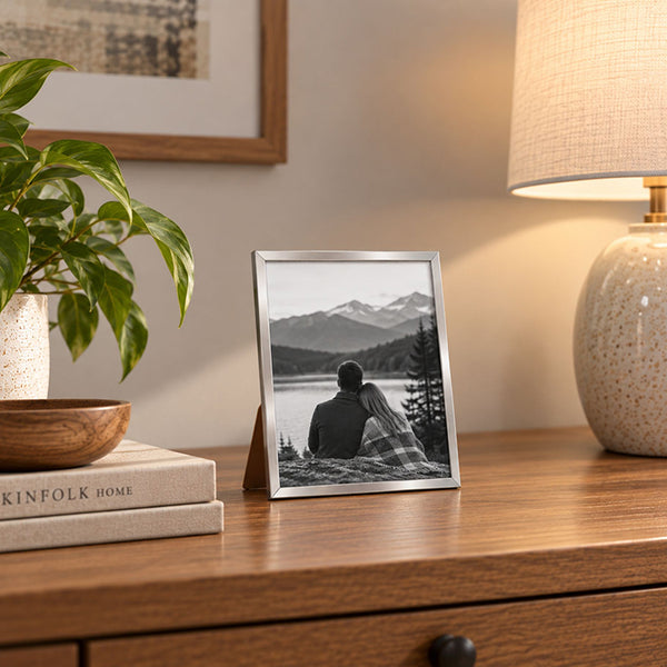 Silver Plated Fine Metal Photo Frame | Available in 4 Sizes