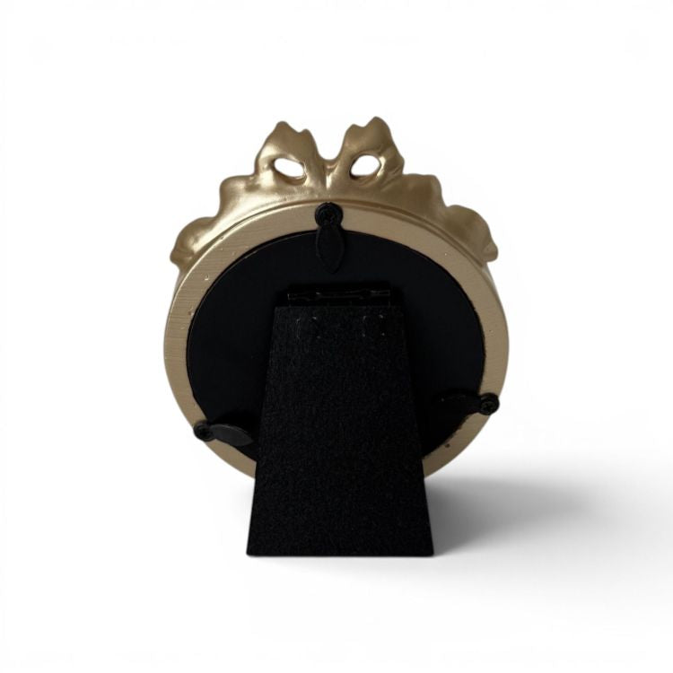 Mini Bow Circular Frame| Gold Effect