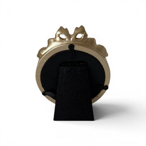 Mini Bow Circular Frame| Gold Effect