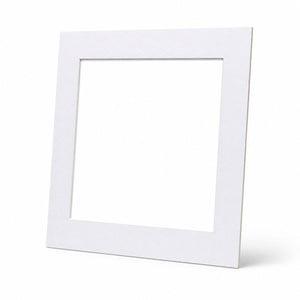 12x12" for 10X10" Image Mount | Bright White
