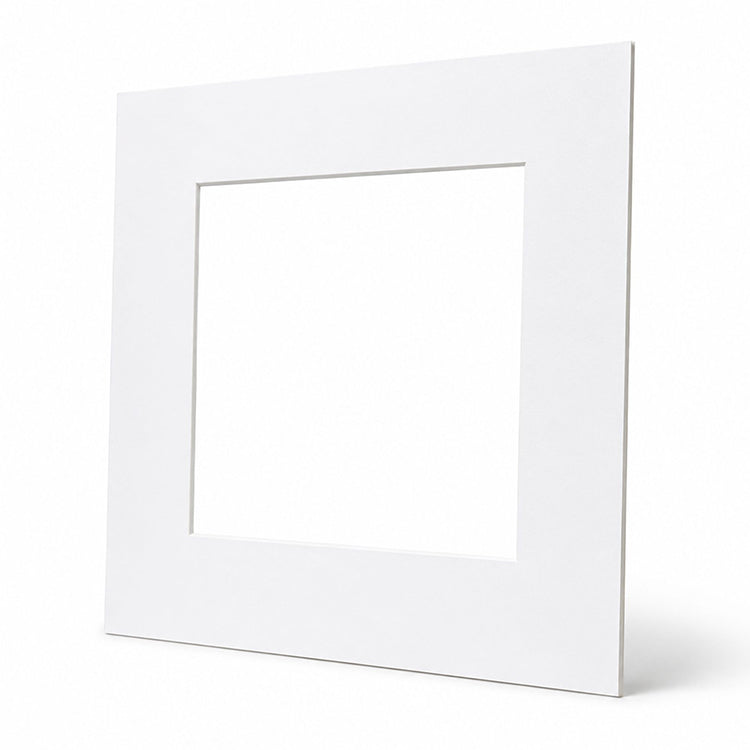 12x12" for 8x8" Image Mount | Bright White