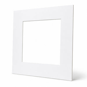 12x12" for 8x8" Image Mount | Bright White