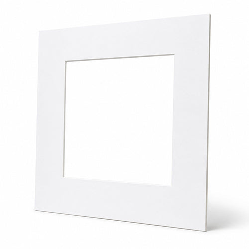 12x12" for 8x8" Image Mount | Bright White