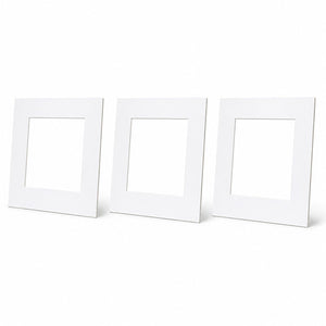12x12" for 8x8" Image Mount | Bright White