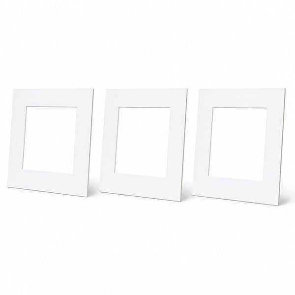 12x12" for 8x8" Image Mount | Bright White