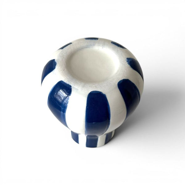 Blue Stripe Vase | 14cms
