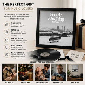 Set of 2 12" Vinyl Album Cover Frames | Oxford Black