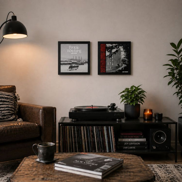 Set of 2 12" Vinyl Album Cover Frames | Oxford Black