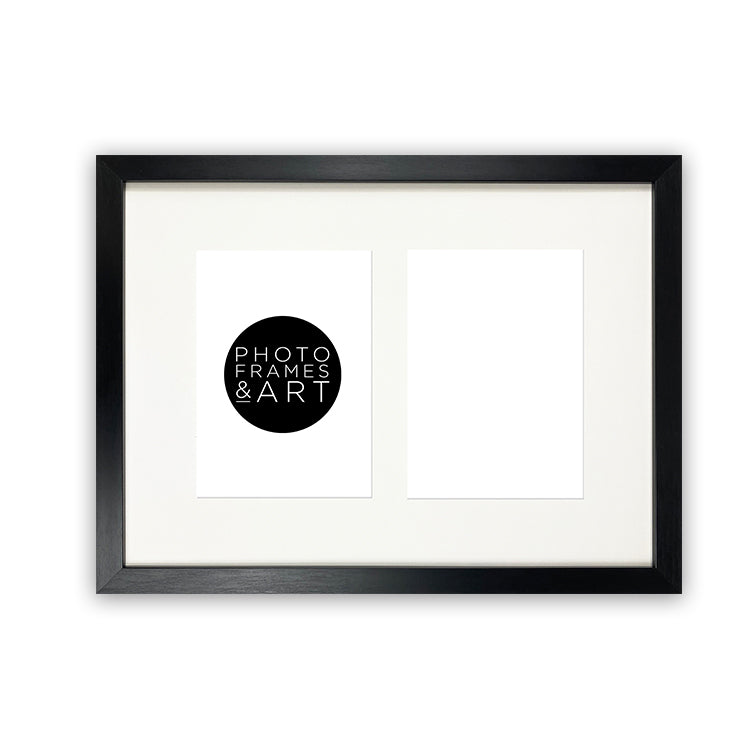 7x5 Multi Photo Frame - 15x11" Collage Frame | Oxford Black