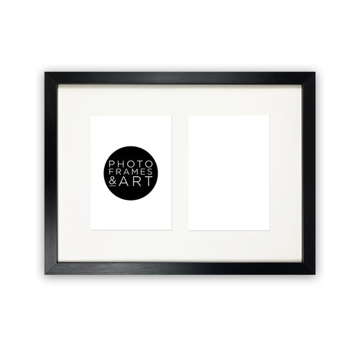 7x5 Multi Photo Frame - 15x11" Collage Frame | Oxford Black
