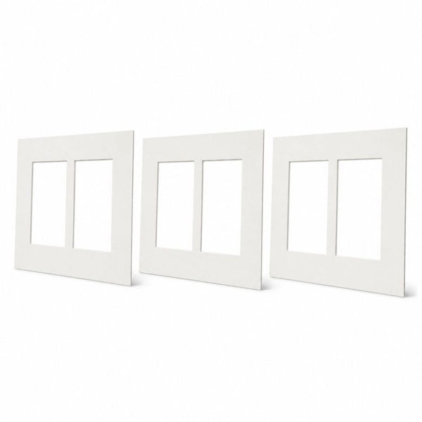 12x10" for 2 6x4" Images Mount | Soft White
