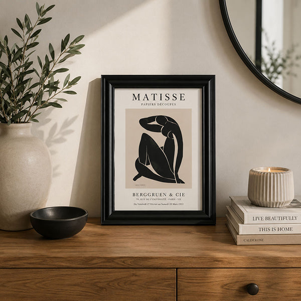 12x10 Photo Frame with Glass | Surrey Black