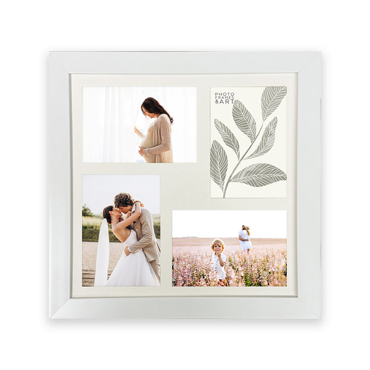 12x12" Collage Frame | Milano White