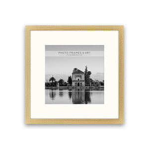 New- 12x12" for 8x8" Wooden Oak Effect Photo Frame | Hartland Collection