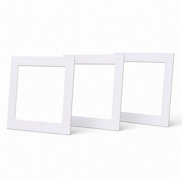 12x12" for 10X10" Image Mount | Bright White
