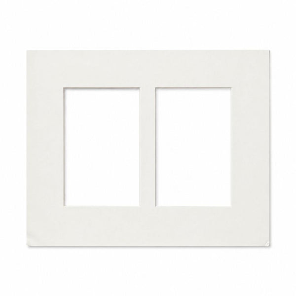 12x10" for 2 6x4" Images Mount | Soft White