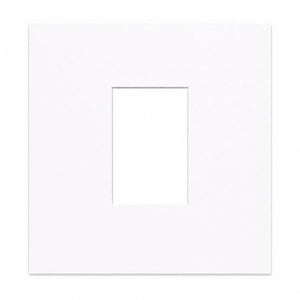 12x12" for 7x5" Image Mount | Bright White