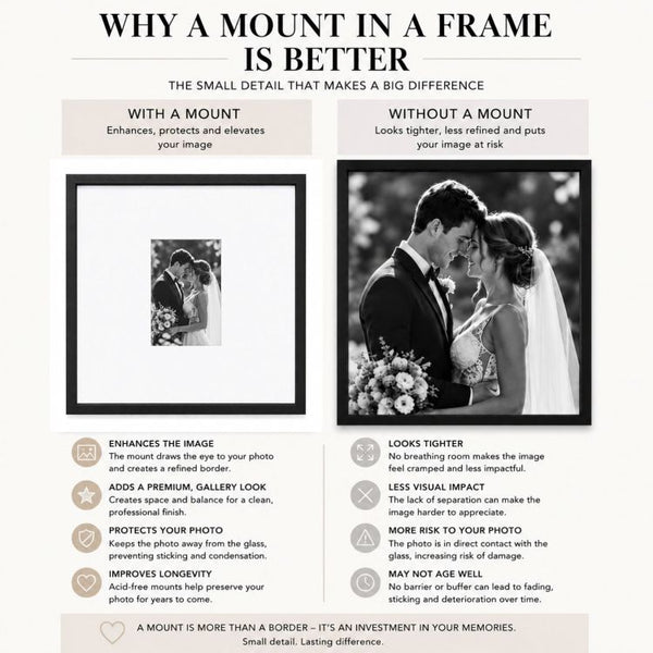 12x12" for 6x4" Image Mount | Bright White