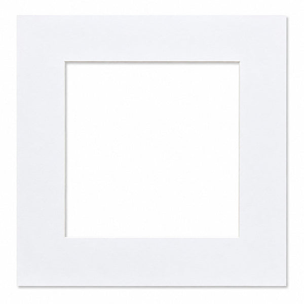 12x12" for 8x8" Image Mount | Bright White