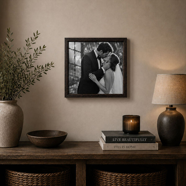12x12" Dark Walnut Effect Photo Frame | Harrogate Collection
