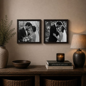 12x12" Dark Walnut Effect Photo Frame | Harrogate Collection