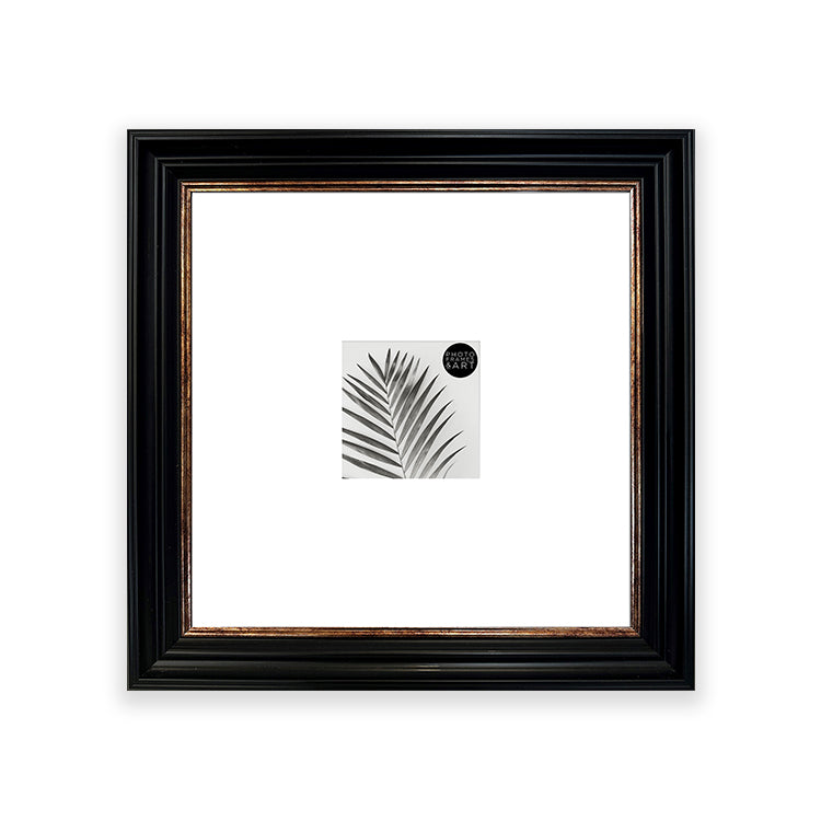 12x12" Shabby Chic Photo Frame with Mount | Vintage Black