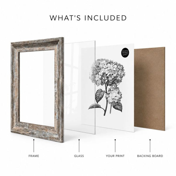 12x12 Photo Frame With Glass | Devon Washed Brown