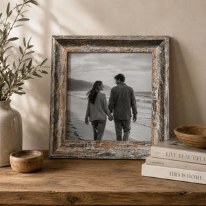 12x12 Photo Frame With Glass | Devon Washed Brown