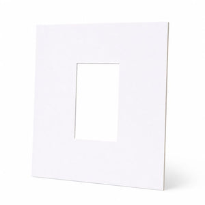 12x12" for 6x4" Image Mount | Bright White