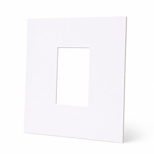 12x12" for 6x4" Image Mount | Bright White