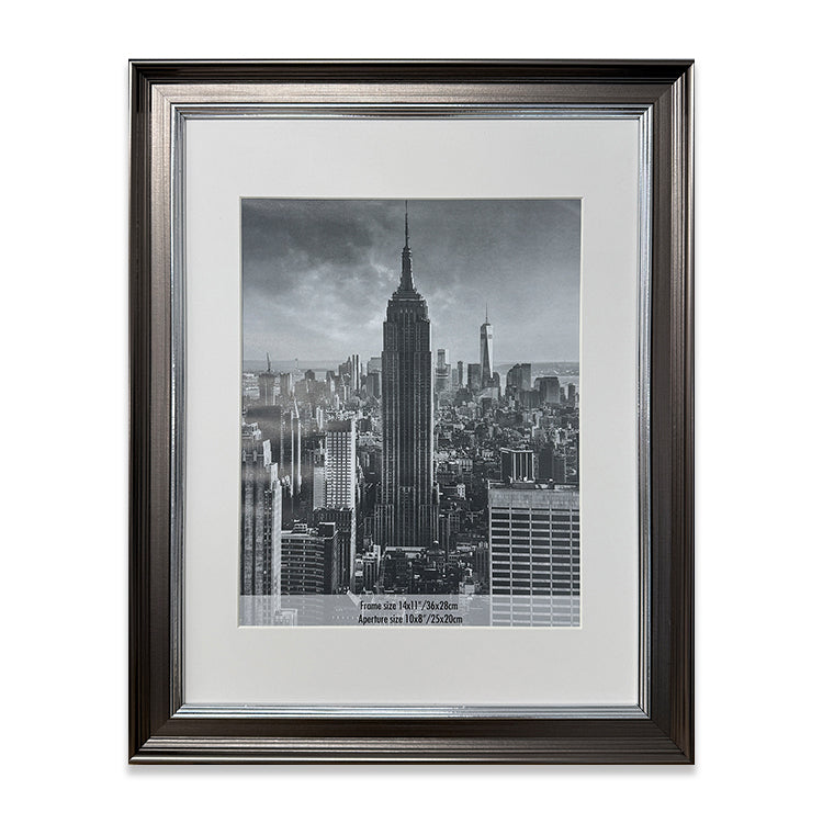 Everyday 14x11 Photo Frame With Mount | Geneva Gunmetal