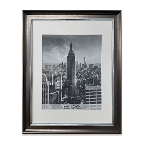 Everyday 14x11 Photo Frame With Mount | Geneva Gunmetal