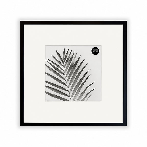 Oversized Mount Wooden 14x14" Black Frame For 8x8" | Signature Collection