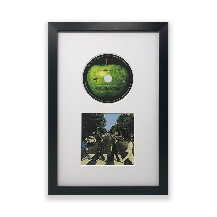 14x9" Oxford Black Photo Frame Suitable For A CD And It's Cover With A White Mount